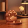 Handmade Wooden Paw Phone Stand, Eco-Friendly Pet Lover Gift