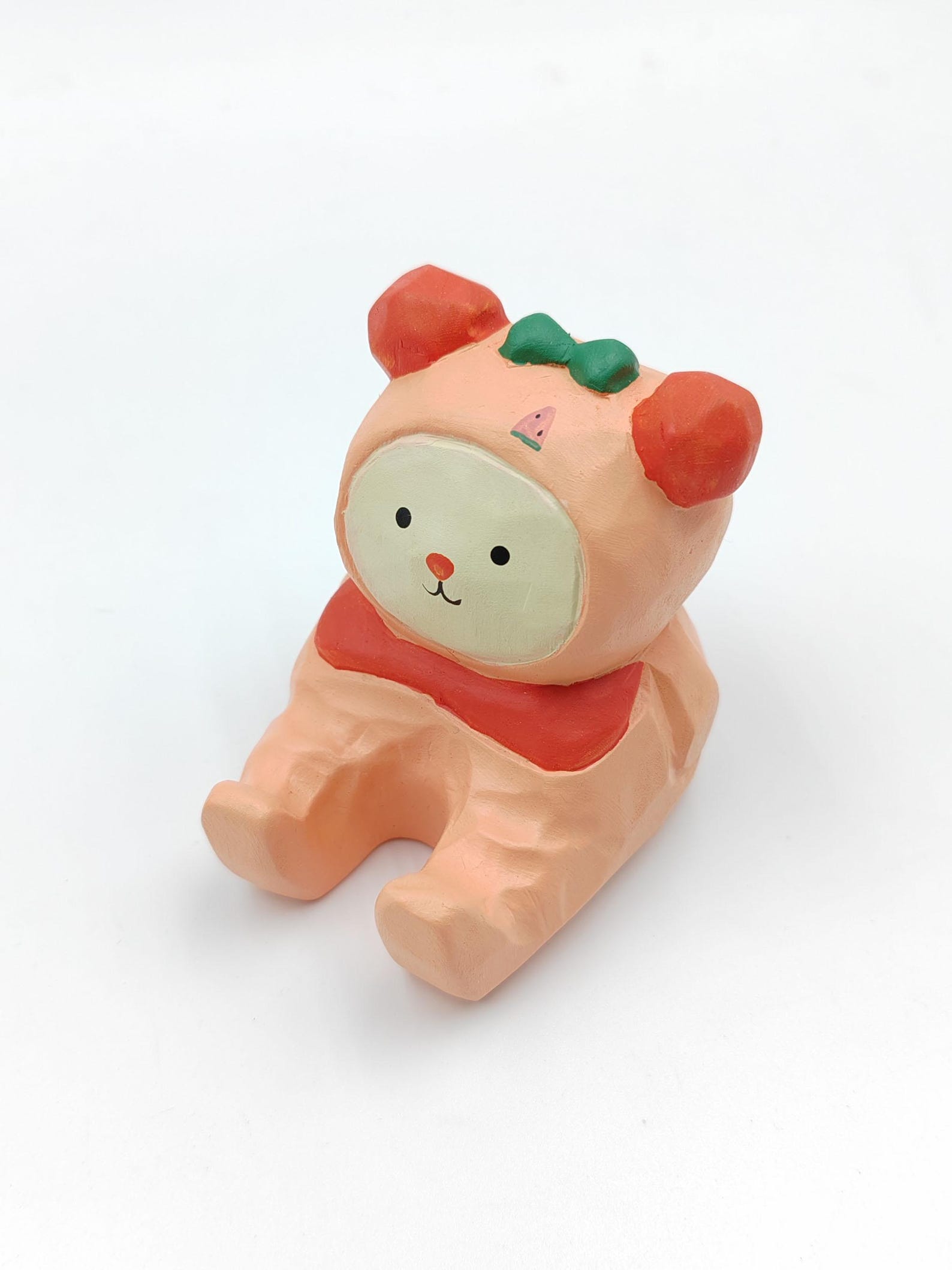 4440912009-img-5 Hand Carved Wooden Animal Phone Stand, Desk Decor