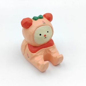 Hand Carved Wooden Animal Phone Stand, Desk Decor