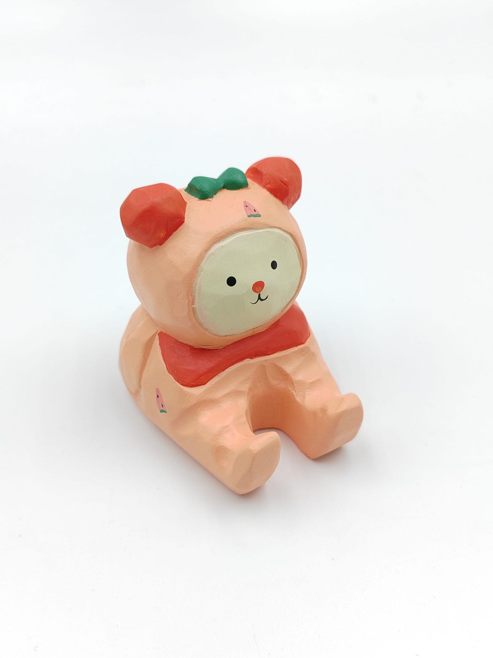 4440912009-img-3 Hand Carved Wooden Animal Phone Stand, Desk Decor