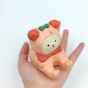 Hand Carved Wooden Animal Phone Stand, Desk Decor