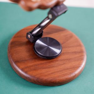 Handmade Wooden Animal Phone Stand - Adjustable Walnut Cell Phone Holder - Cute Penguin Sheep Hedgehog Desk Decor - Unique Animal Lover Gift